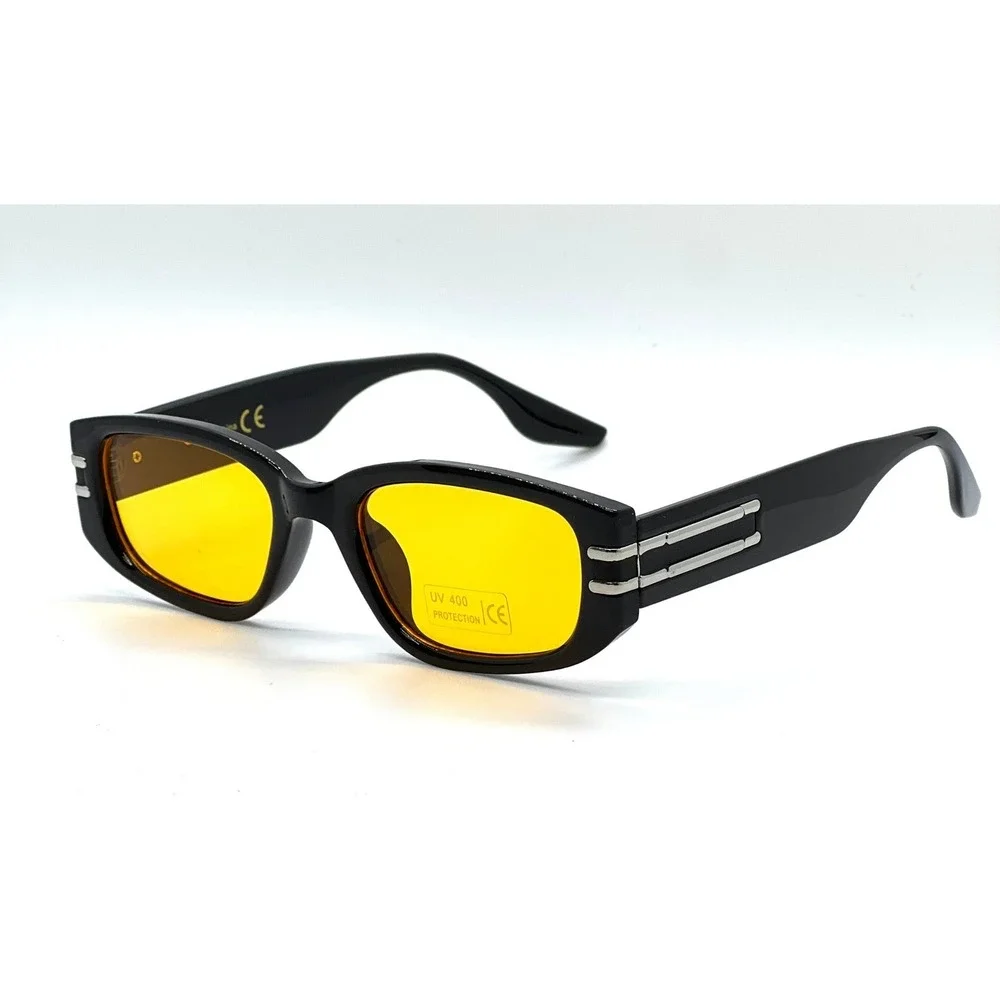 Women Sunglasses Fashion Retro RectanglebYellow‎ Lens Fashion Trendy Street Wear